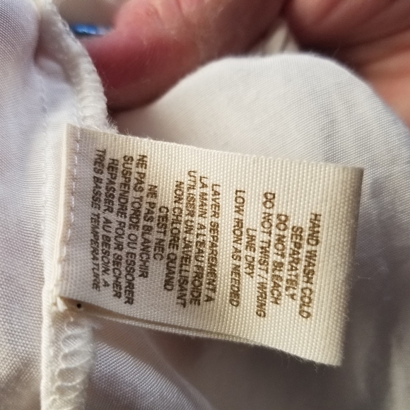 Free People ivory button ruffle blouse - Picture 4 of 10